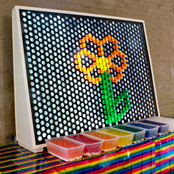 Make a Giant Lite Brite