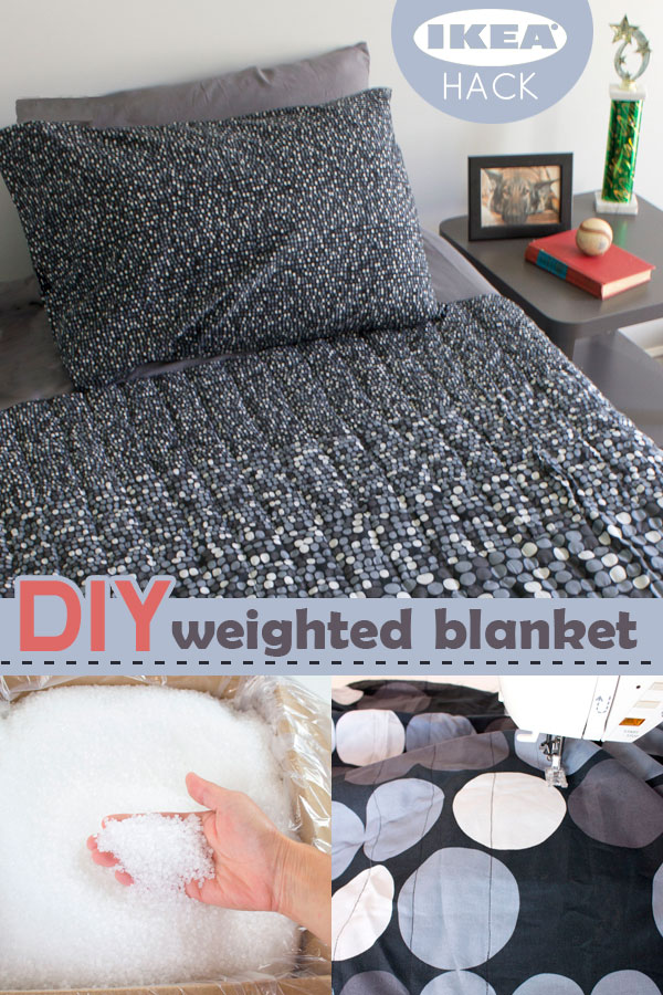 IKEA hack DIY weighted blanket | Chica and Jo
