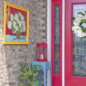 Garage Sale Art Updated for Modern Outdoor Decor