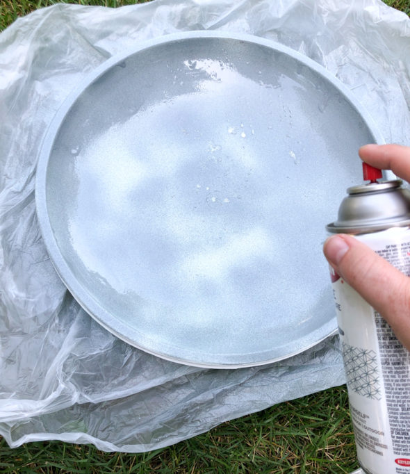 Cast concrete sandcastle fountain bird bath