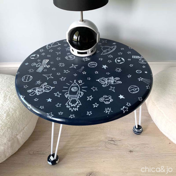 Space Themed Kid Playroom Table