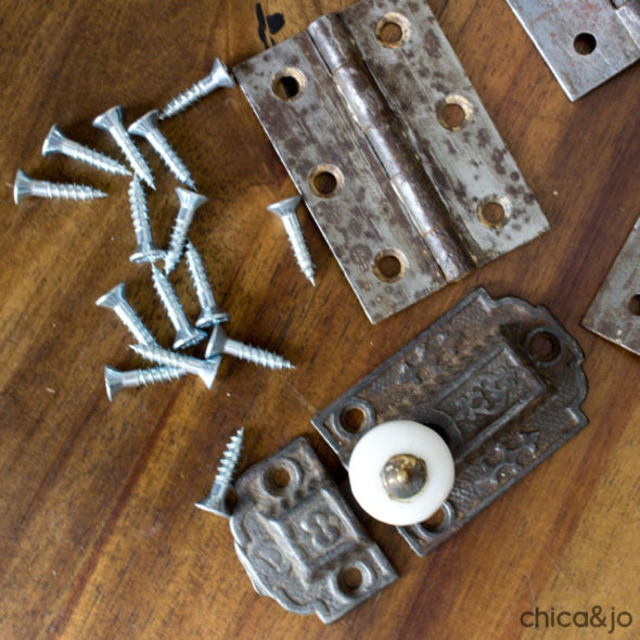 how to age new screws to match old hardware