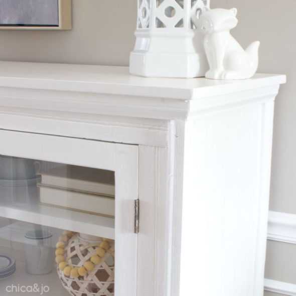 Restoring an antique hutch cabinet