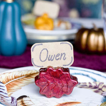 Thanksgiving Place Card Holders from Resin