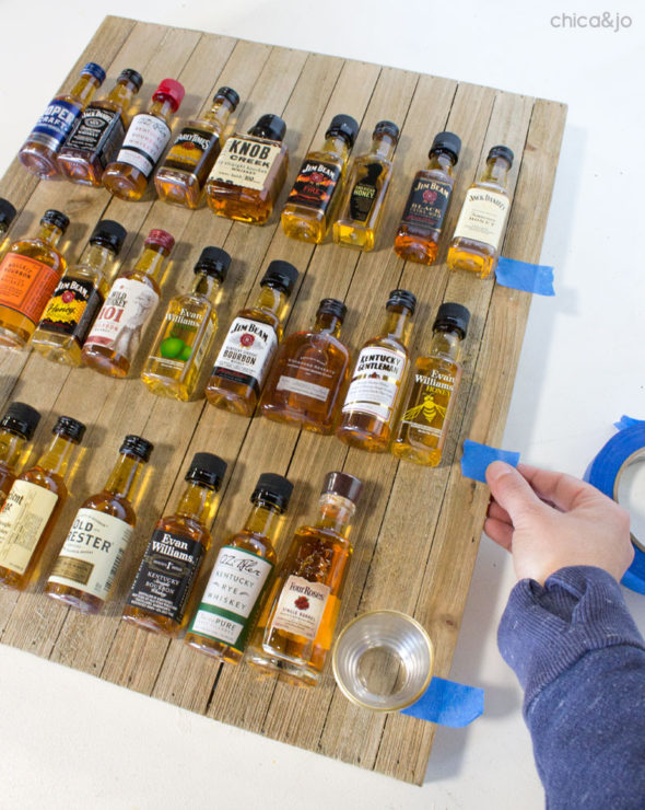 DIY bourbon Advent calendar