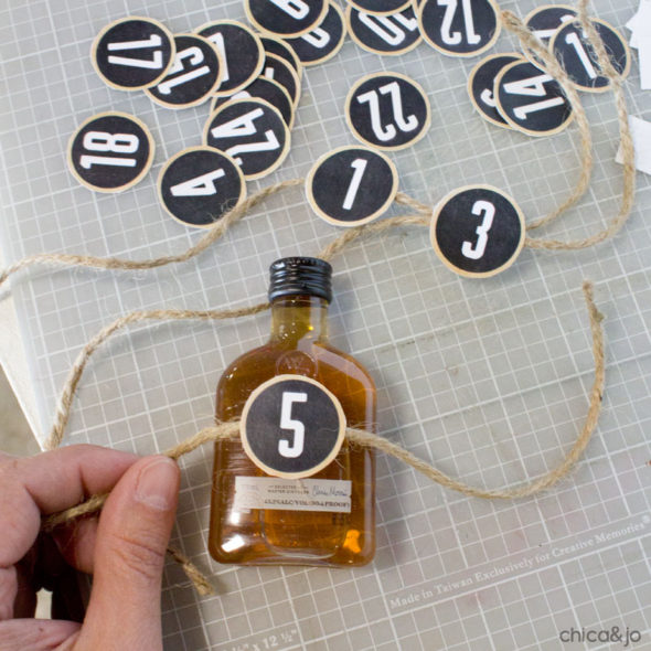 DIY bourbon Advent calendar