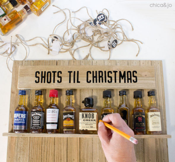 DIY bourbon Advent calendar