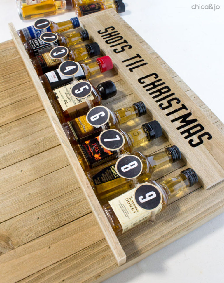 DIY Bourbon Advent Calendar Chica and Jo
