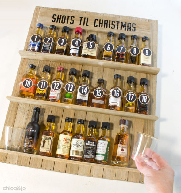 DIY bourbon Advent calendar