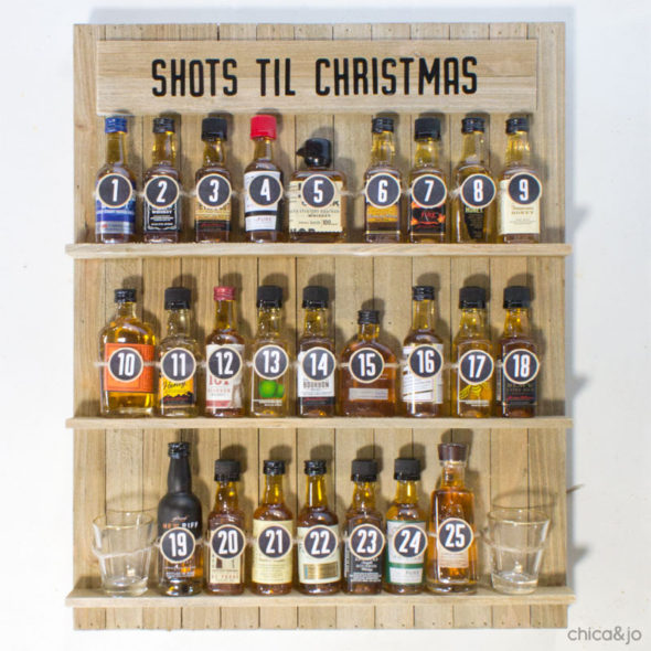 DIY bourbon Advent calendar