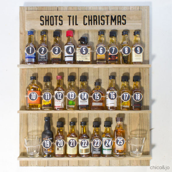 DIY bourbon Advent calendar Chica and Jo