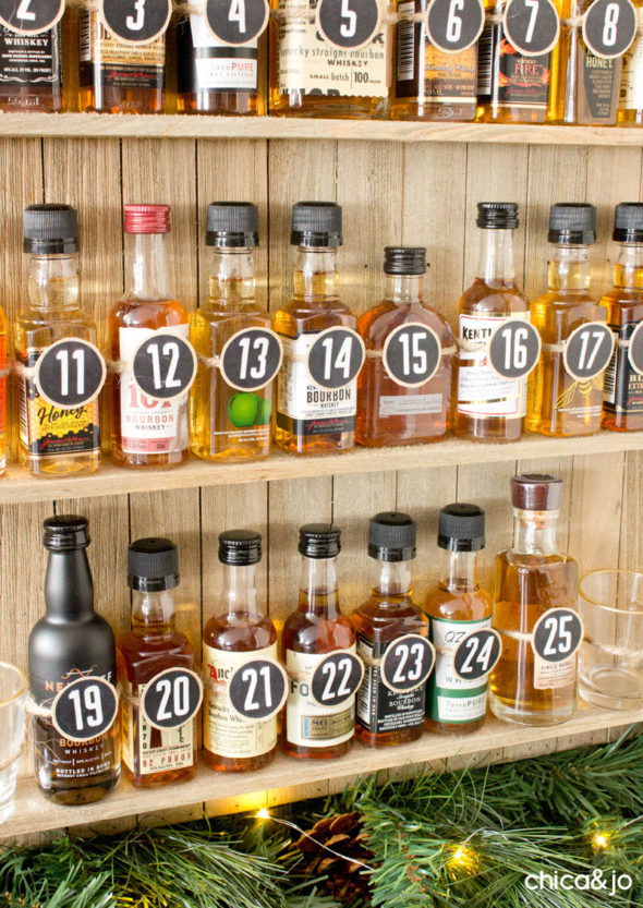 DIY bourbon Advent calendar