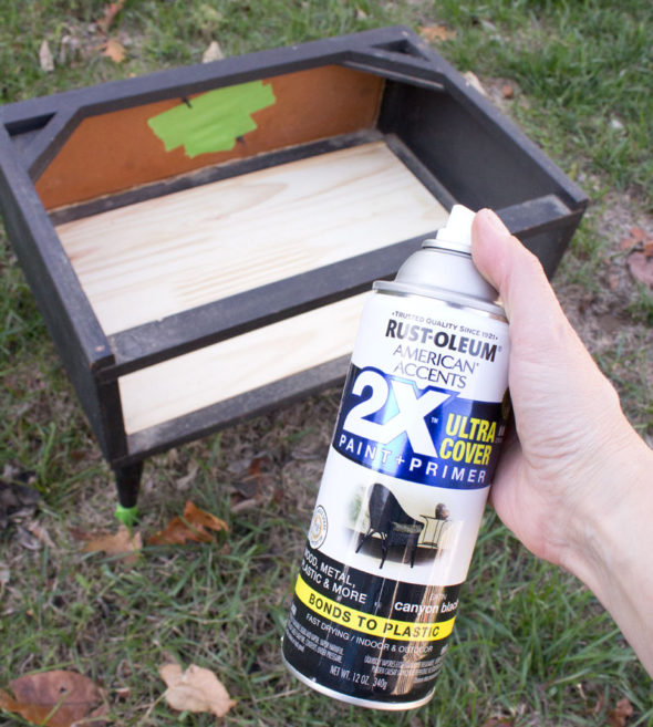 Make an ottoman from a vintage speaker cabinet