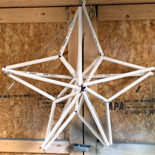 Giant Himmeli star decoration