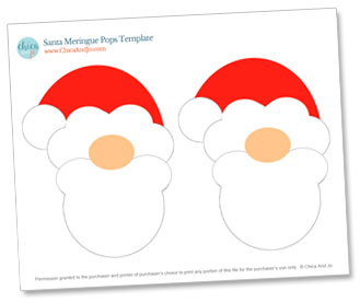 Santa Claus face template