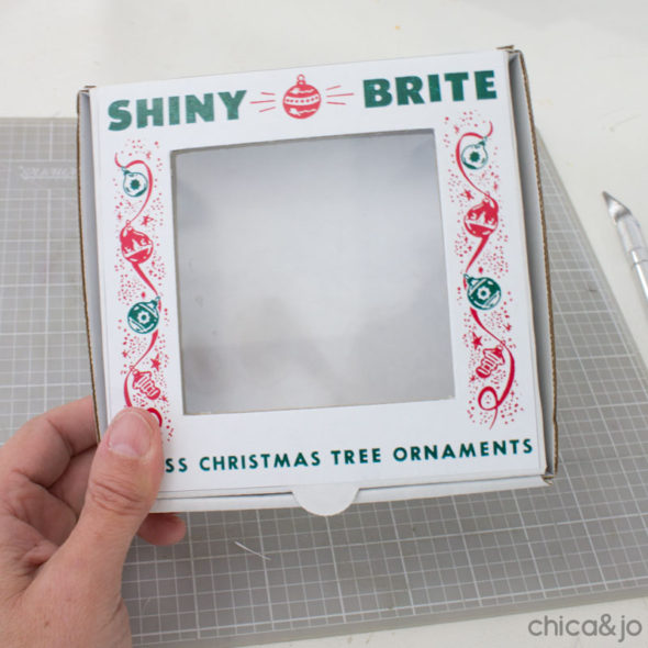 Shiny Brite vintage ornament favor boxes