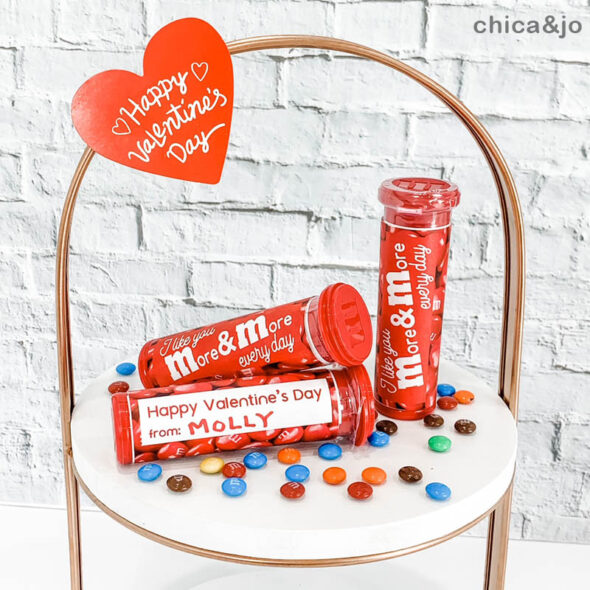 Mini M&Ms Wrappers for Valentine's Day