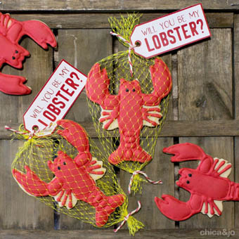 Will You Be My Lobster? Cookies for Valentines Day