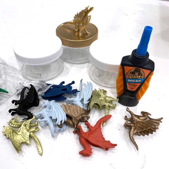 Harry Potter dragon party favors