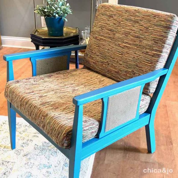 Flea Market Find Mid-Century Modern Chair Makeover