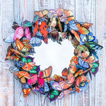 Spring Butterfly Mirror Decor