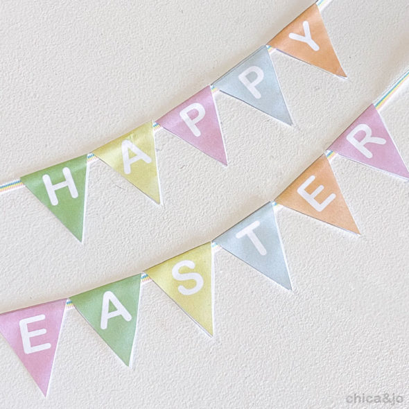 Personalized Easter basket pennants