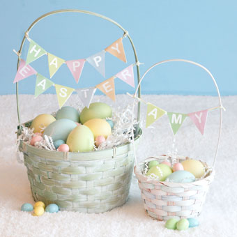 Personalized Easter Basket Pennants