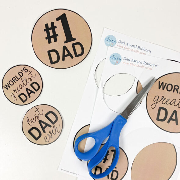 free printable Dad award ribbons for Father's Day