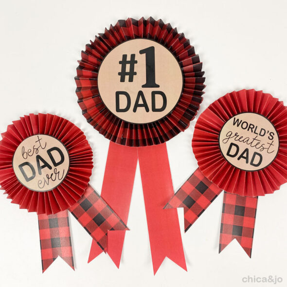 free printable Dad award ribbons for Father's Day