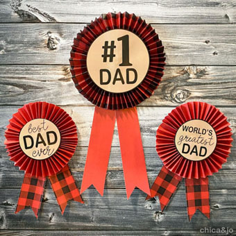 Dad Award Ribbons for Fathers Day