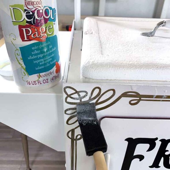 DIY ice cream cart