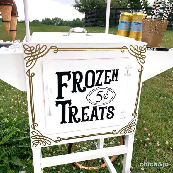 DIY ice cream cart