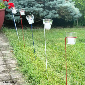 Inexpensive Patriotic Outdoor Candle Holders
