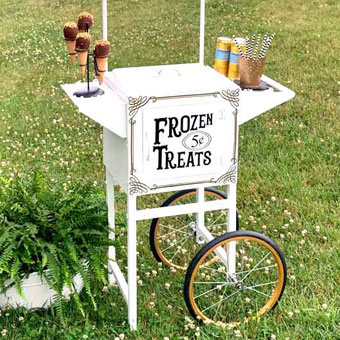 DIY Ice Cream Cart from Popcorn Cart