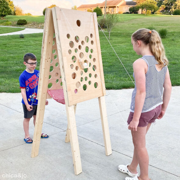 DIY Wall Ball Maze Yard Game for Kids