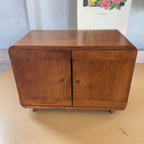 Mini bar made from Japanese mid-century bread box