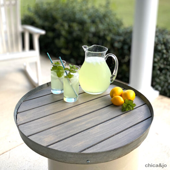 DIY Bourbon Barrel Ring Serving Tray