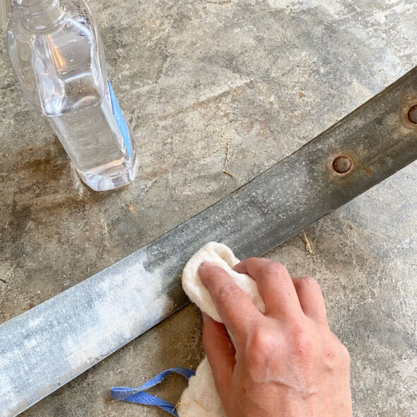 DIY bourbon barrel ring serving tray