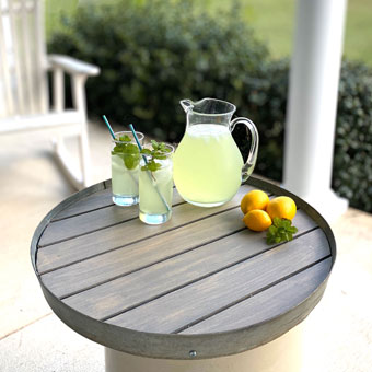 DIY Bourbon Barrel Ring Serving Tray