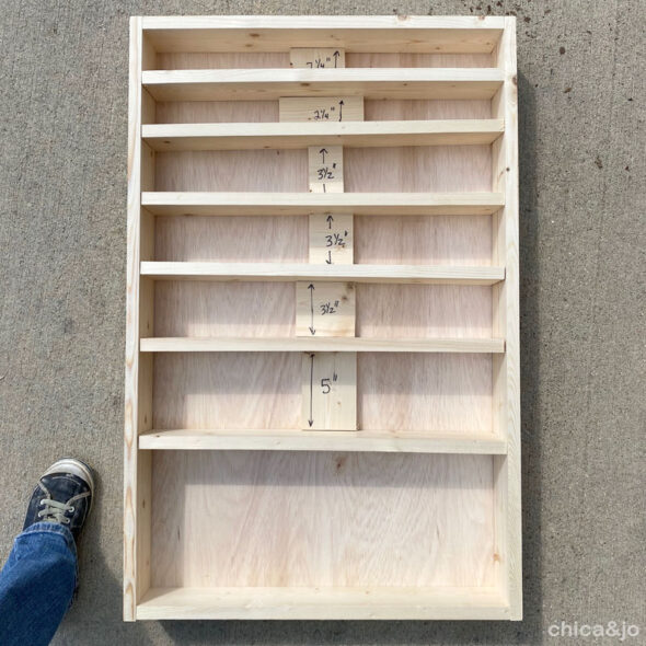 DIY Home Edit rainbow hardware and spray paint organizer cabinet