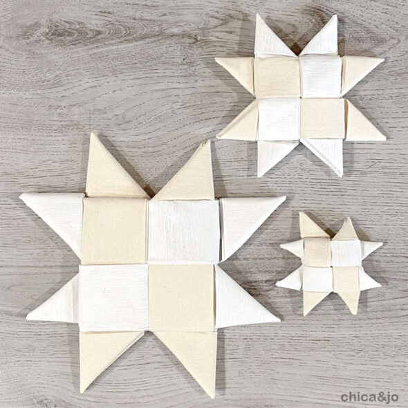 DIY how to make Scandinavian fabric stars