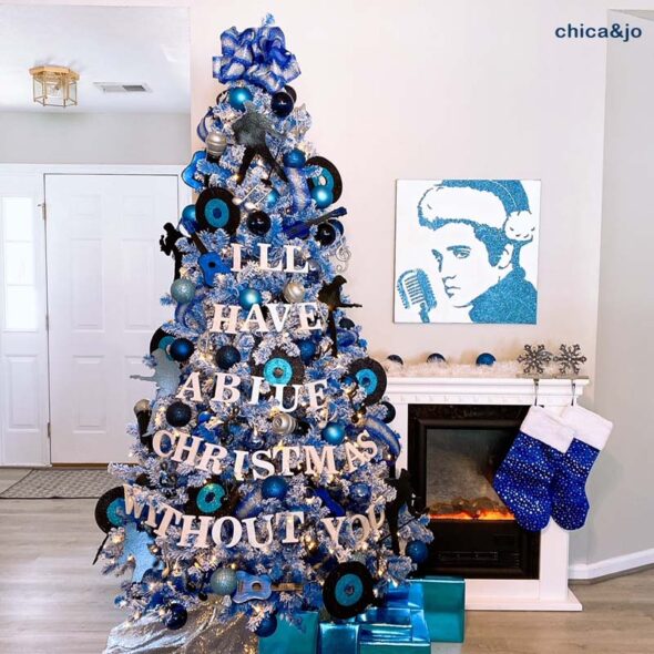 Elvis Themed Christmas Tree