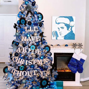 Elvis Themed Christmas Tree