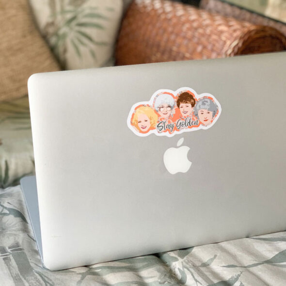 Golden Girls Vinyl Sticker for Your Laptop or Drinkware