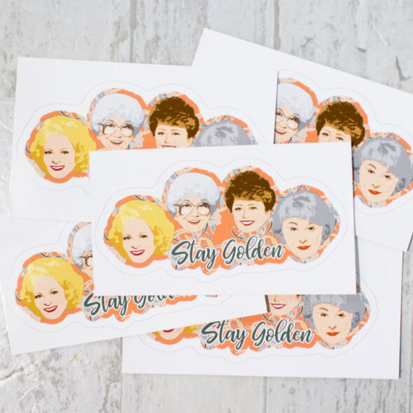 Golden Girls vinyl sticker for your laptop or drinkware