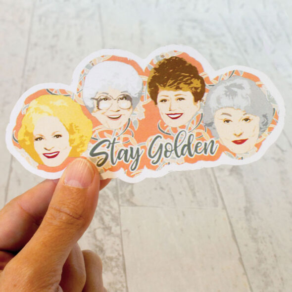 Golden Girls vinyl sticker for your laptop or drinkware