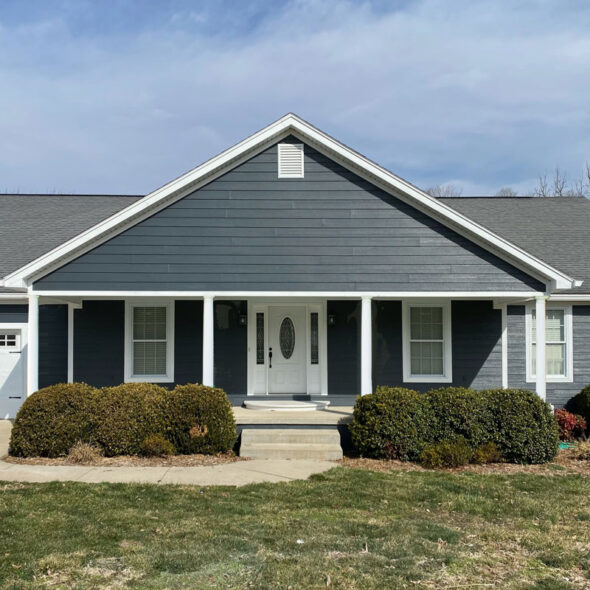 DIY Southern front porch renovation with curb appeal