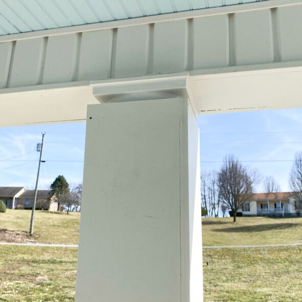 DIY Southern front porch renovation with curb appeal