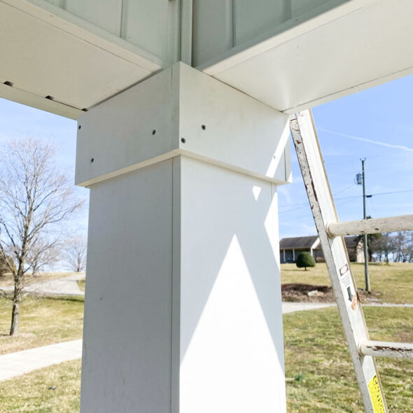 DIY Southern front porch renovation with curb appeal