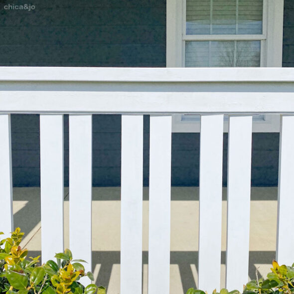 DIY Southern front porch renovation with curb appeal